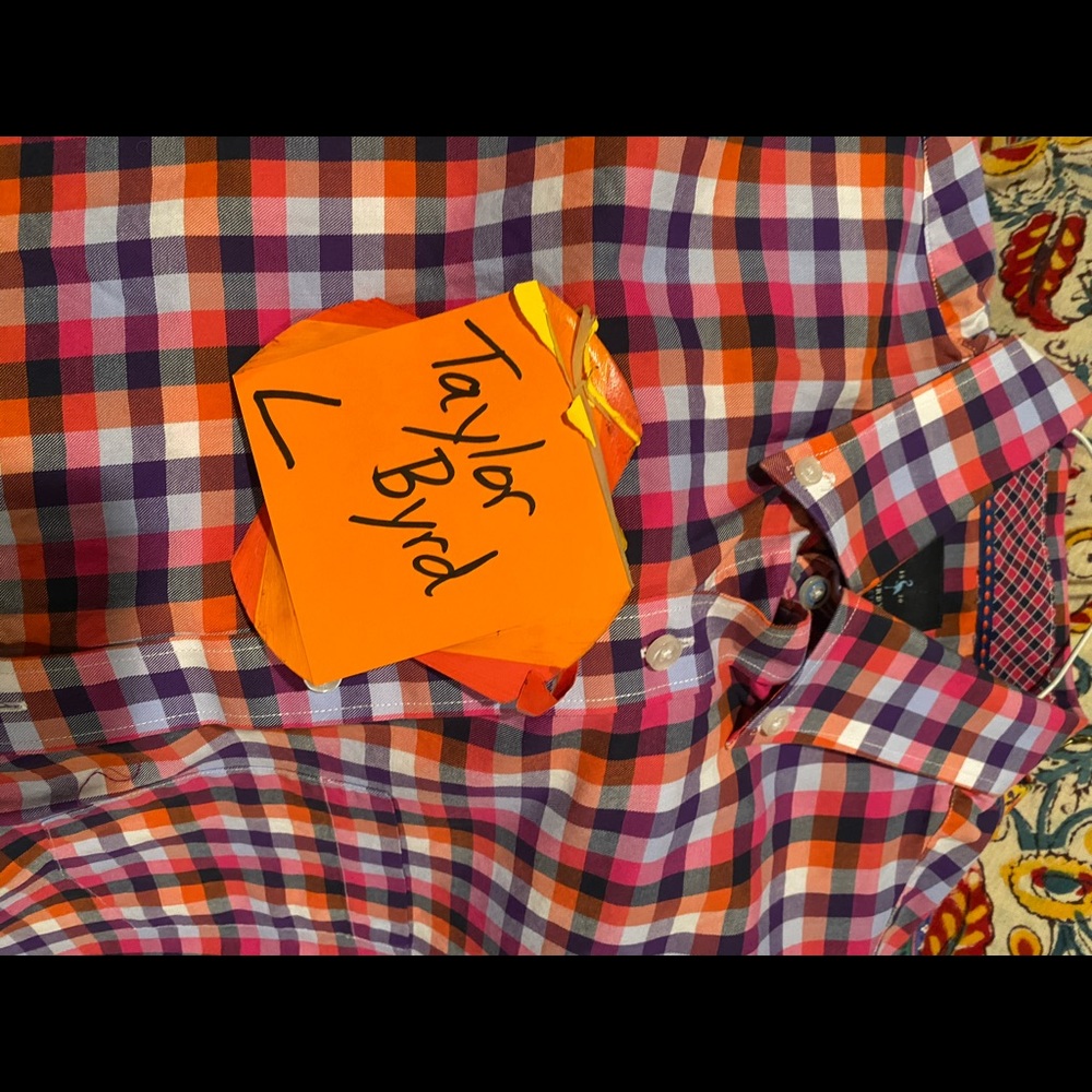 Tailorbyrd Large Button Down Multi Colored - image 6